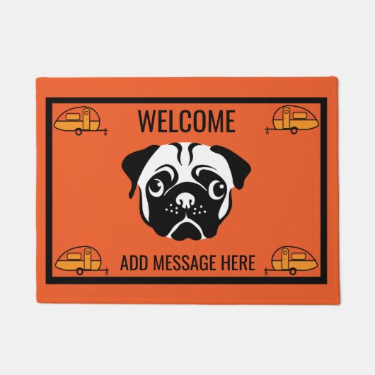 Caravan Mops Dog Mat Fußmatte (Vorderseite)
