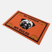 Caravan Mops Dog Mat Fußmatte (Schrägansicht)
