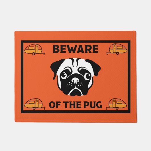 Caravan Mops Dog Mat Fußmatte (Vorderseite)