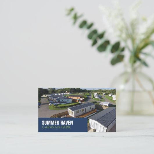 Caravan Park, Holiday Park Eigentümer, Manager Visitenkarte (Stehend Vorderseite)