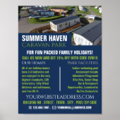 Caravan Park, Holiday Park Werbung Poster (Vorne)