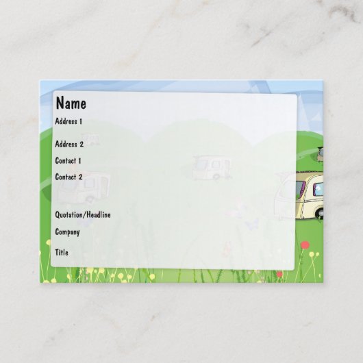 Caravan Park Visitenkarte (Vorderseite)