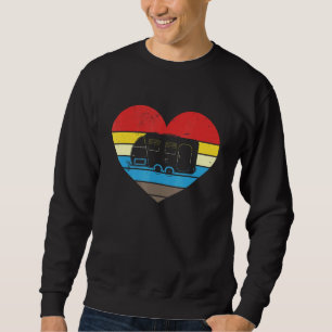 Caravan Retro Heart Camping Sweatshirt