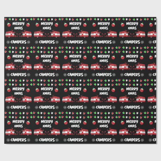 Caravan Weihnachtsdekor Geschenkpapier (Flach)