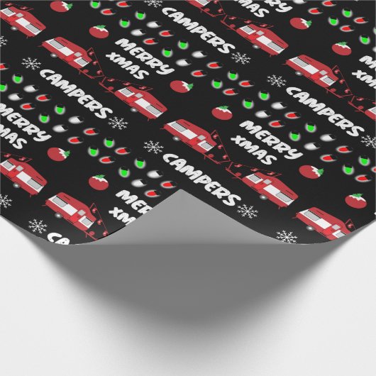 Caravan Weihnachtsdekor Geschenkpapier (Ecke)
