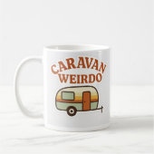 Caravan Weirdo Retro Camping Design Kaffeetasse (Links)