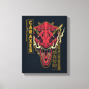Caraxes Head Year of the Dragon 恭 喜 發 財 Leinwanddruck