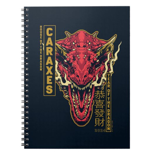 Caraxes Head Year of the Dragon | 恭 喜 發 財 Notizblock (Vorderseite)