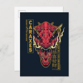 Caraxes Head Year of the Dragon | 恭 喜 發 財 Postkarte (Vorne/Hinten)