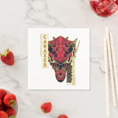 Caraxes Head Year of the Dragon | 恭 喜 發 財 Serviette (Beispiel)