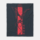 Caraxes in Flight Banner Chinesisch Neujahr | 萬 事  Fleecedecke (Vorderseite)
