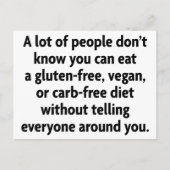 Carb-frei Postkarte (Vorderseite)