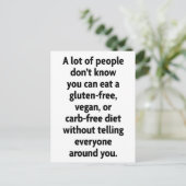 Carb-frei Postkarte (Stehend Vorderseite)