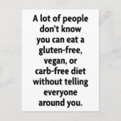 Carb-frei Postkarte (Vorderseite)