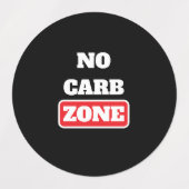 Carb Zone (100% CARNIVORE) Etiketten (Design 2)