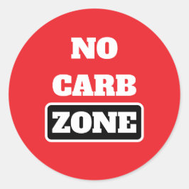 Carb Zone (100% CARNIVORE) Runder Aufkleber