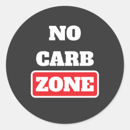 Carb Zone (100% CARNIVORE) Runder Aufkleber
