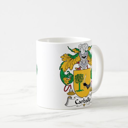 Carballo-Familienwappen Kaffeetasse (VorderseiteRechts)