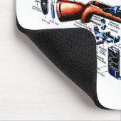 Carbine M1 abgestreift Mousepad (Ecke)