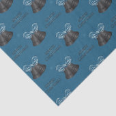 Carbon Bells & Blue Bow Frohe Weihnachten Seidenpapier (Ausschnitt)