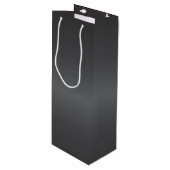 Carbon Black Bells Geschenktüte Für Weinflaschen (Vorderseite Schrägansicht)