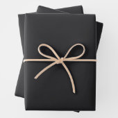 Carbon Black Geschenkpapier Set (Beispiel)