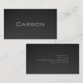 Carbon Business Card Visitenkarte (Vorne/Hinten)