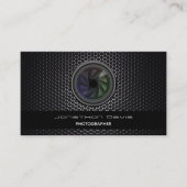 Carbon Design Fotografie Kamera Beleuchtung Visitenkarte (Vorderseite)
