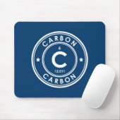 Carbon Element Blue Mouse Pad Mousepad (Mit Mouse)