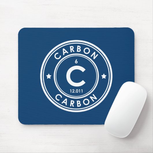Carbon Element Blue Mouse Pad Mousepad (Mit Mouse)