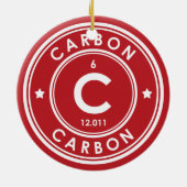 Carbon Element Red Keramik Ornament (Hinten)