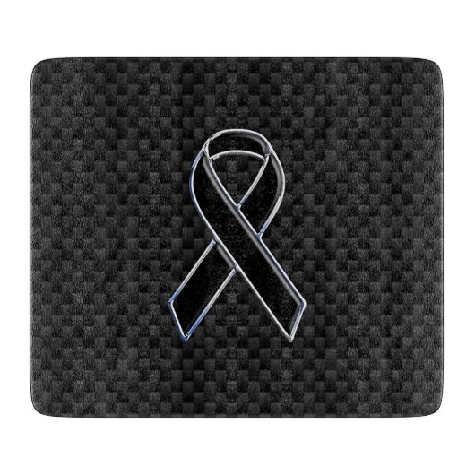 Carbon-Faser im Stil von schwarzem Chrome Schneidebrett (Vorderseite)