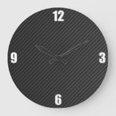 Carbon Fiber Große Wanduhr (Vorderseite)