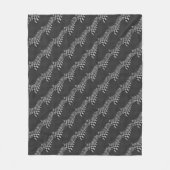 Carbon Fiber like Racing Flag Wave Print Fleecedecke (Vorderseite)