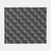 Carbon Fiber like Racing Flag Wave Print Fleecedecke (Vorderseite (Horizontal))