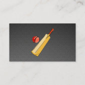 Carbon Fiber Look Cricket Visitenkarte (Rückseite)