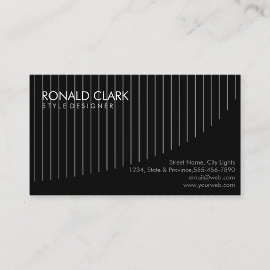 Carbon Fiber Metal Beruflich Visitenkarte (Vorderseite)