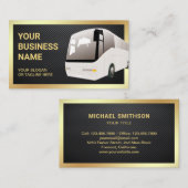 Carbon Fiber Sightseeing Tour Bus Agent Visitenkarte (Vorne/Hinten)