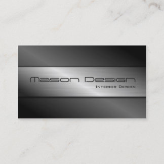 Carbon Fibre and Brushed Steel Business Card Visitenkarte
