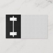 Carbon Fibre Barbell Weight Visitenkarte (Rückseite)