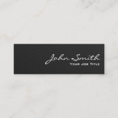Carbon Fibre Black Mini Business Card Visitenkarte (Vorderseite)