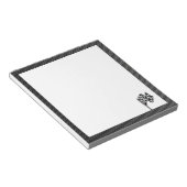 Carbon Fibre-Look Checked Flag Notizblock (angewinkelt)