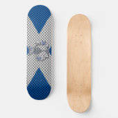 Carbon Fibre Print Scotland Flag Skateboard (Vorderseite)