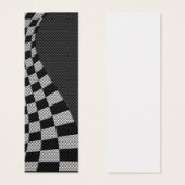 Carbon Fibre Racing Flag Wave Print (Vorne & Hinten)