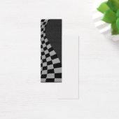Carbon Fibre Racing Flag Wave Print (Schreibtisch)