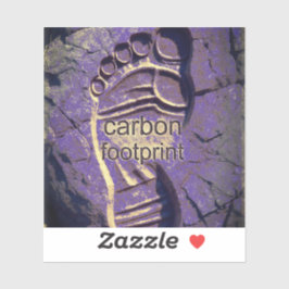 CARBON FOOTPRINT AUFKLEBER
