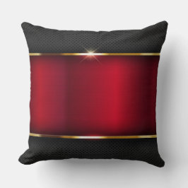 Carbon Golden Red Throw Kissen