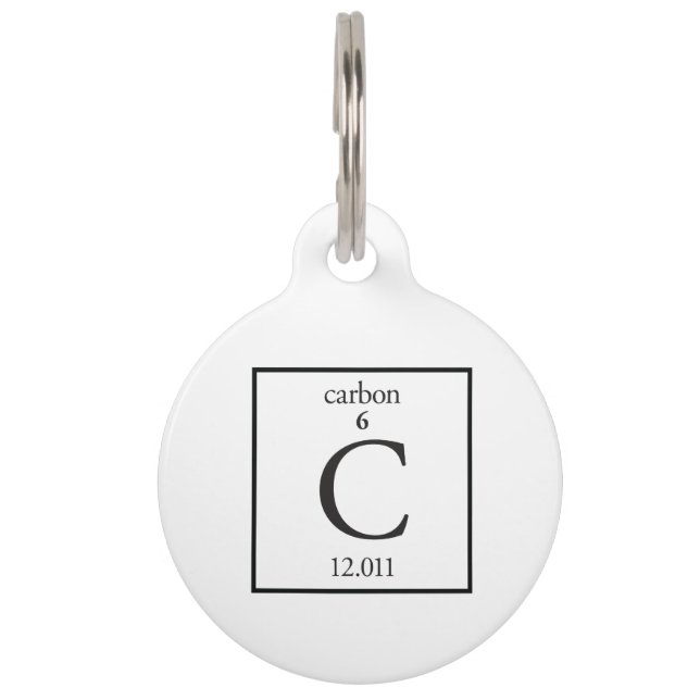 Carbon Haustiermarke (Vorderseite)