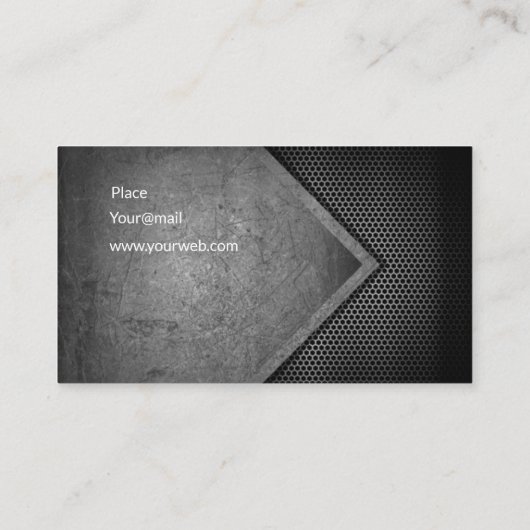 Carbon modern visitenkarte (Rückseite)