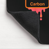 Carbon Nitrogen Science Design Fun Chemistry Lover Mousepad (Ecke)